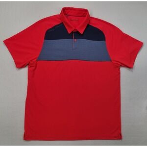 Under Armour Polo Shirt‎ Mens XL Unique Mesh Chest Neon Golf Short Sleeve